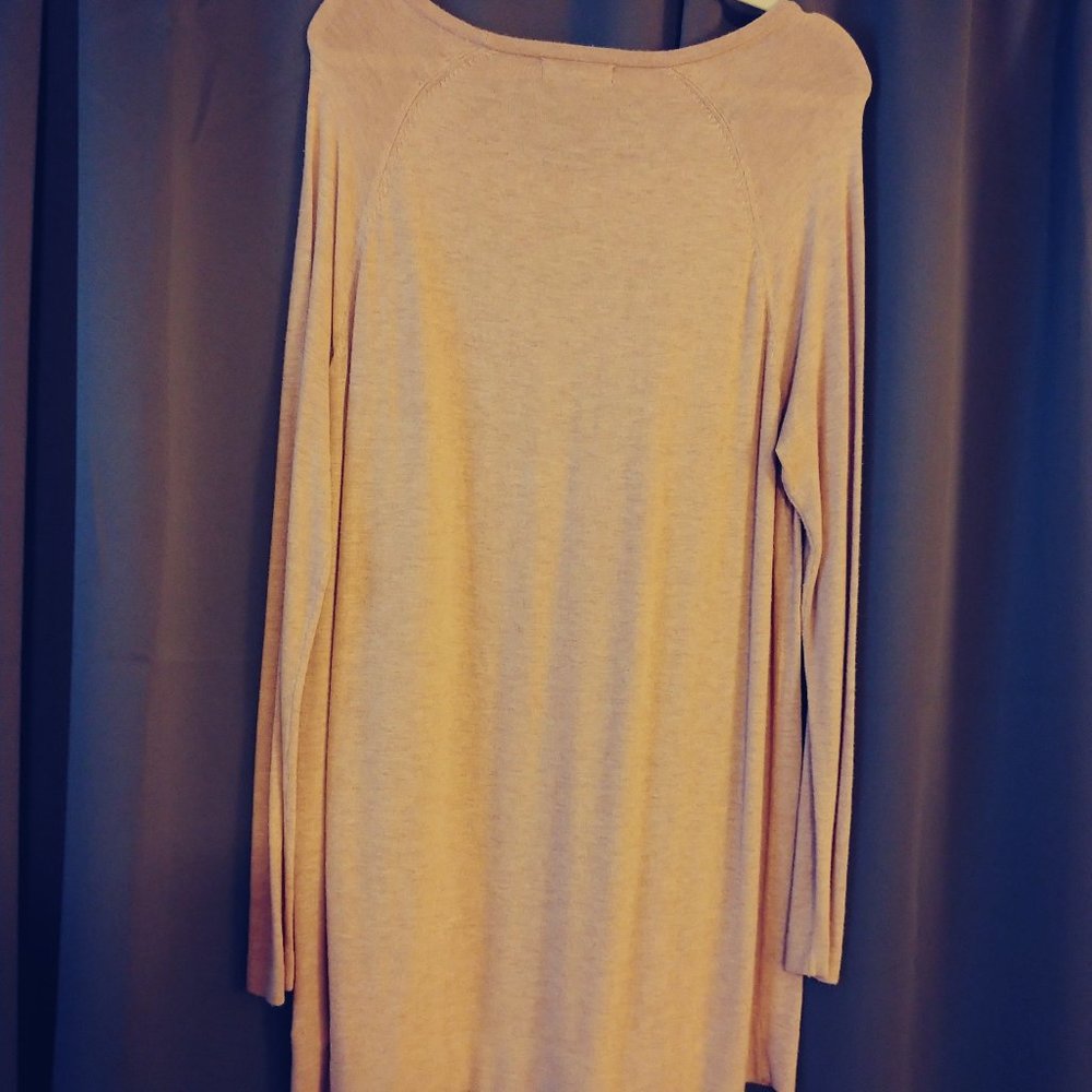 Long Cream Light-weight Sweater